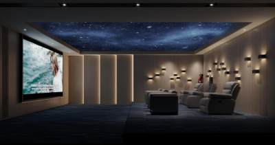 现代家居影音室3D模型下载